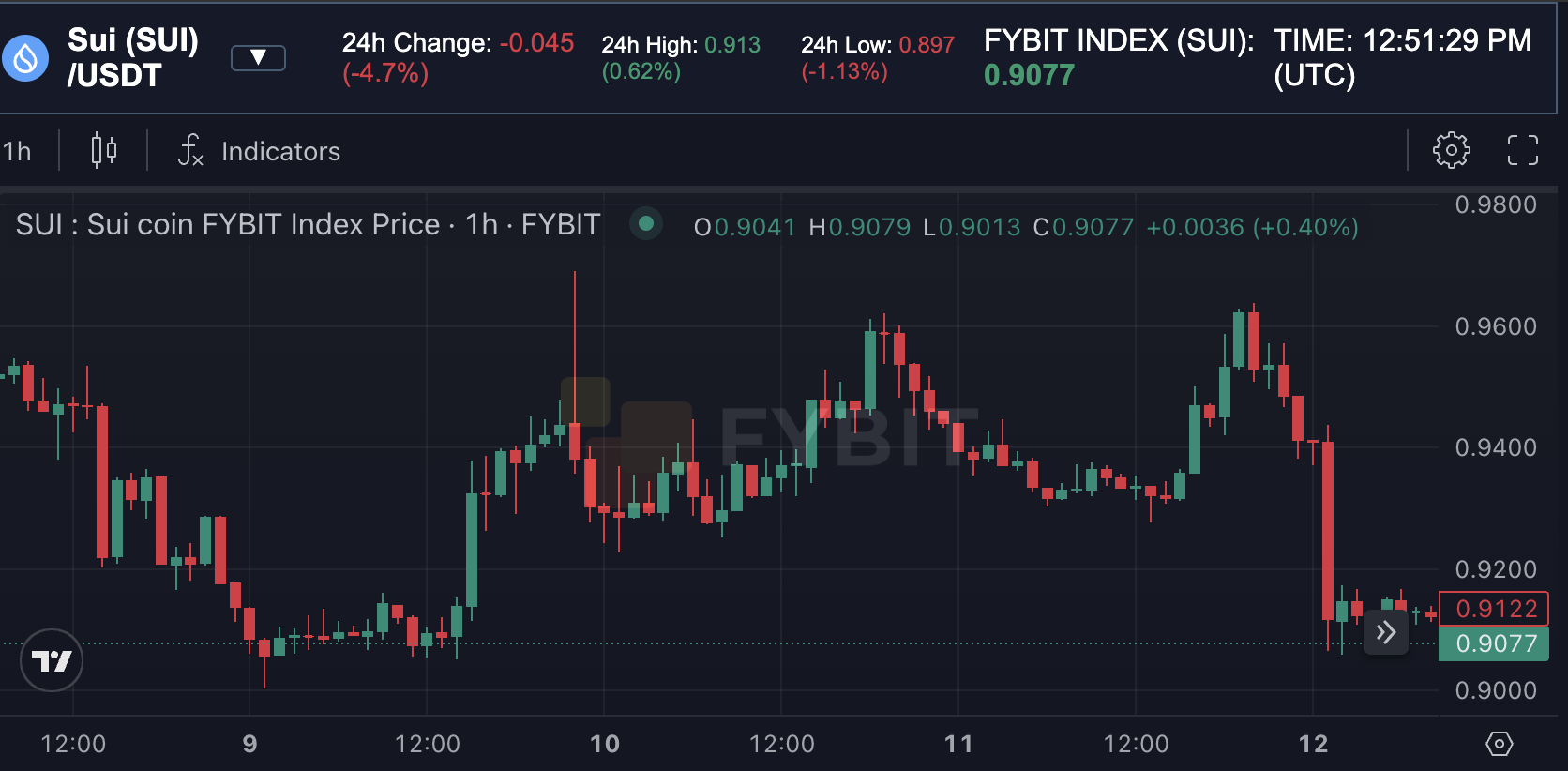 Example of directional volatility and a strong SUI USDT upside impulse with limited pullbacks